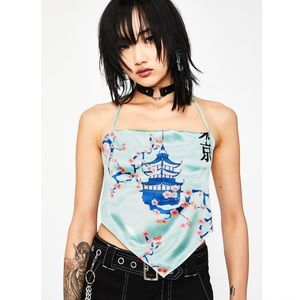 NWT Dolls Kill Blooming Splendor Bandana Top